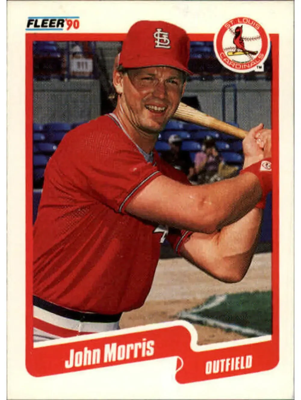 1990 John Morris Fleer Baseball Card #254